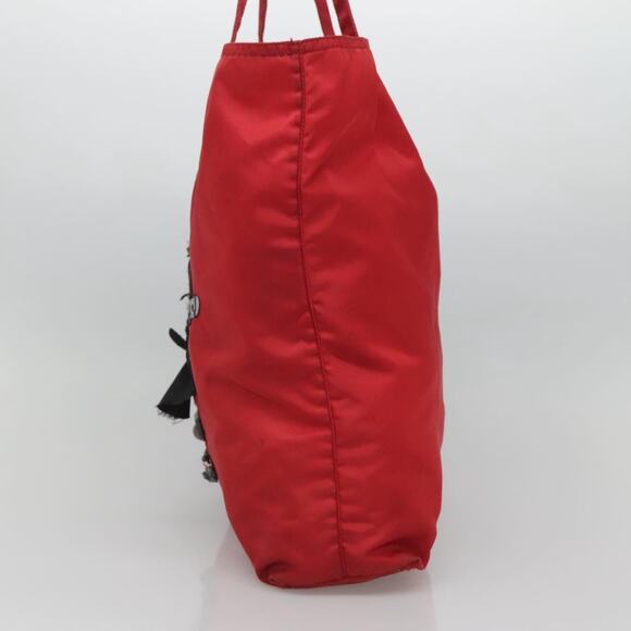 PRADA Tote Bag Nylon Red - Picture 5 of 9